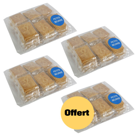 Petits-beurre, sachet 460G Offre 3 sachets + 1 gratuit