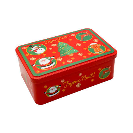 Palets Nature - Boîte métal Illustration Noël 