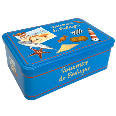 Galettes Nature - Boîte métal décor souvenir de Bretagne