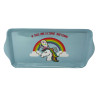 Plateau bleu licorne 15 x 30,5 cm