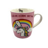 Mug rose licorne 325ml