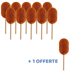 Sucettes artisanales caramel au beurre salé 10+1 offerte